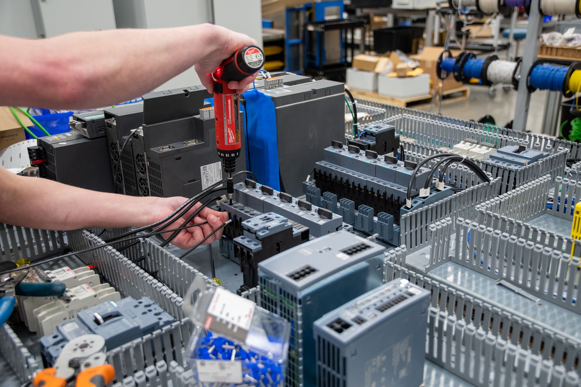 Think-PLC technicians on the shop floor