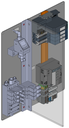 Subpanel assembly, isometric view