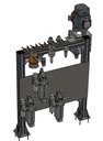 Tool rack - rear three-quarter view