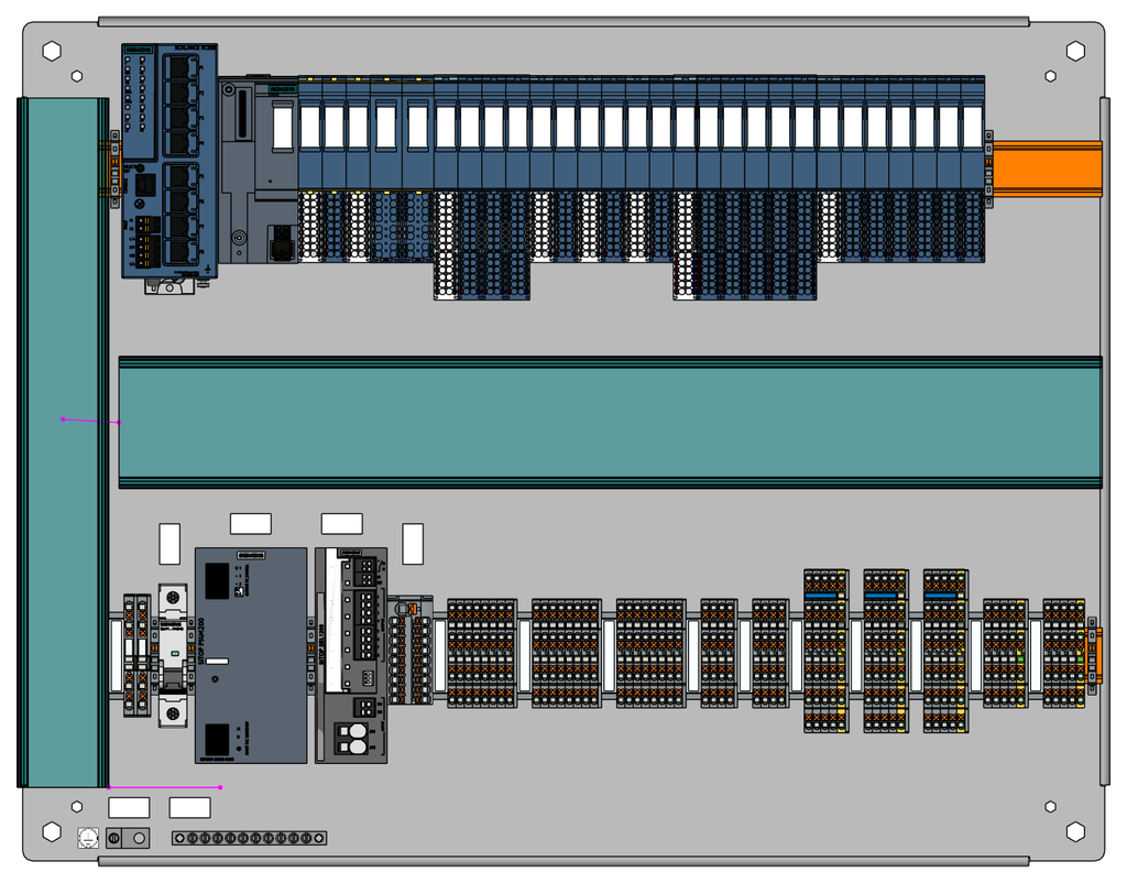 Backpan layout with a representative I/O fill