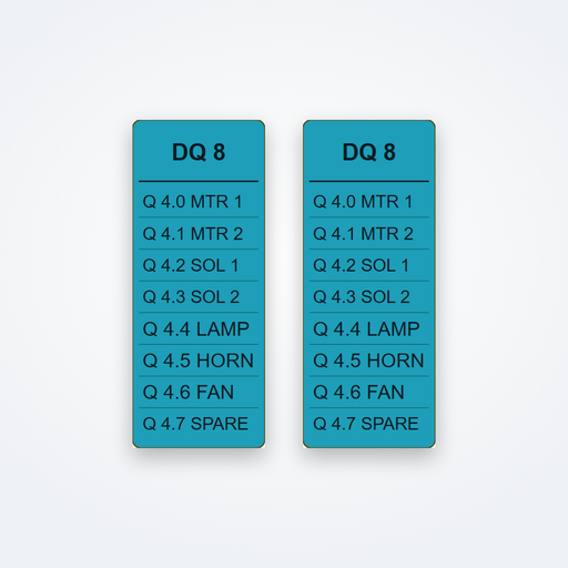 Printed Labeling Strip - ET 200SP I/O module (12.5 x 31 mm)